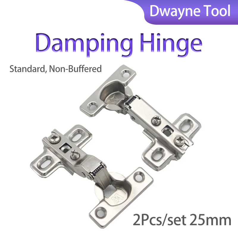 Cabinet Hinge Overlay - Damper Menteşeleri 2 Adet/Set 25mm, Mutfak