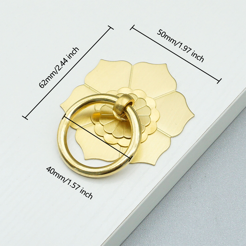 Çiçek Desenli Pirinç Dolap Kap - Furniture Hardware Drop Pulls incelemesi ve fiyatı