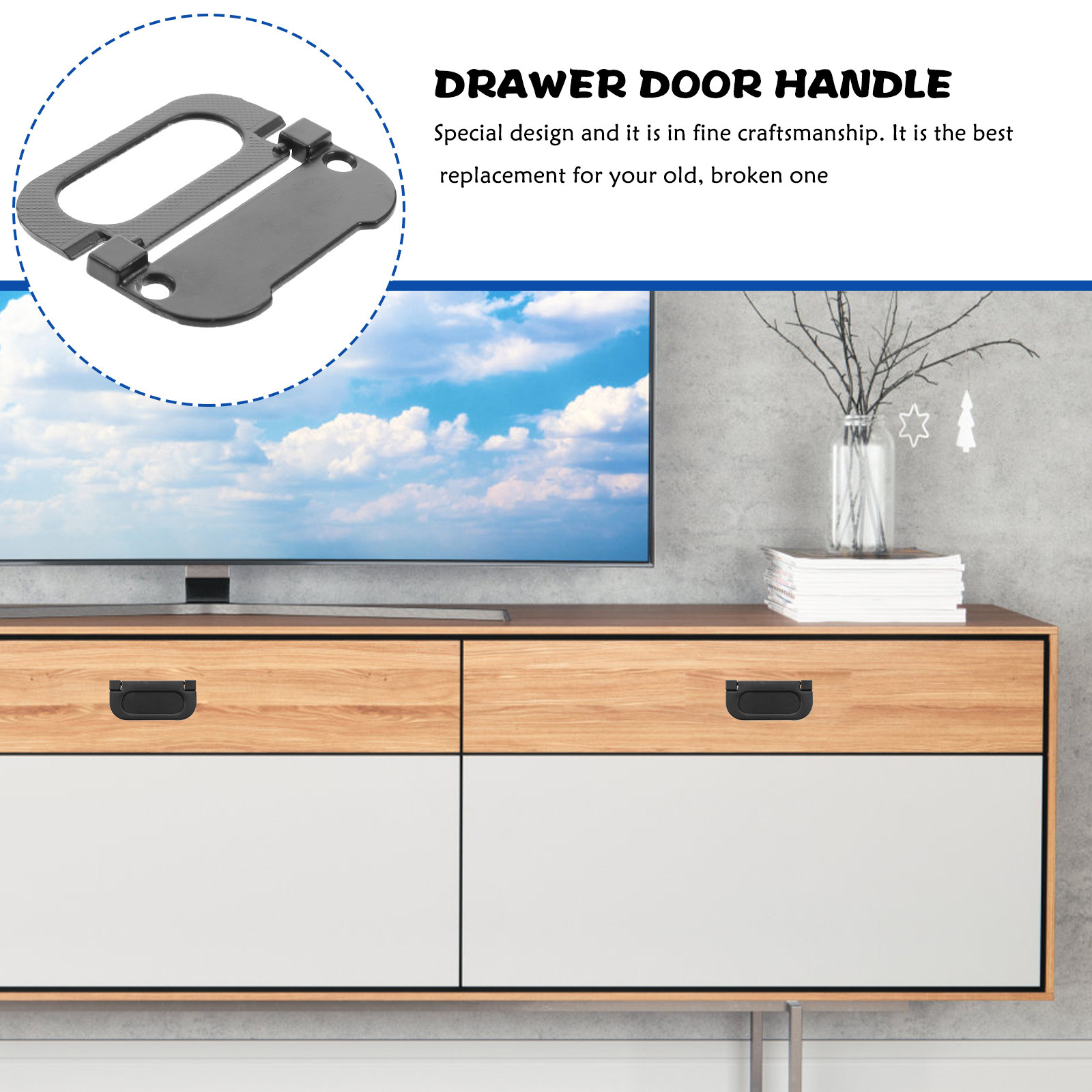 5 Adet Gömme Kapı Kolu, Çinko  - Furniture Hardware Lowes incelemesi ve fiyatı