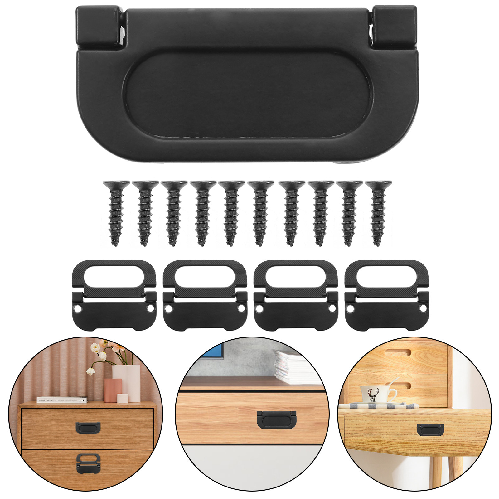 5 Adet Gömme Kapı Kolu, Çinko  - Furniture Hardware Lowes incelemesi ve fiyatı